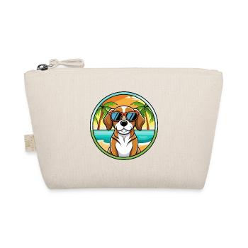 Beagle Harrier Hunderasse Cartoon Sonnenbrille Strand - Bio-Täschchen - Natur - Vorne