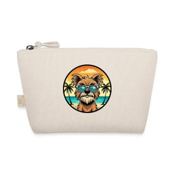 Affenpinscher Dog Breed Cartoon Sunglasses Beach - Organic Pouch - nature - Front