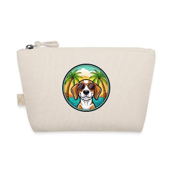 Treeing Walker Coonhound Dog Breed Cartoon Beach - Organic Pouch - nature - Front