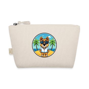 Sporting Lucas Terrier Hunderasse Cartoon Beach - Bio-Täschchen - Natur - Vorne