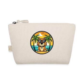 Smaland Hound Chien Race Dessin Animé Lunettes De Soleil Plage - Trousse biologique - nature - Devant