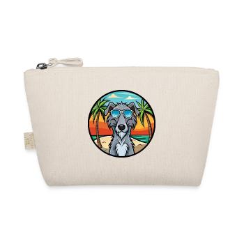 Scottish Deerhound Dog Breed Cartoon Sunglasses - Organic Pouch - nature - Front