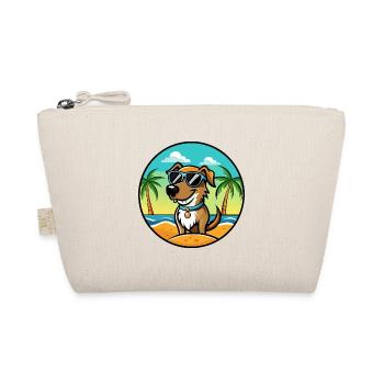 Schweizer Laufhund Hunderasse Cartoon Sonnenbrille - Bio-Täschchen - Natur - Vorne