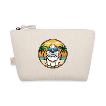 Pyrenäen-Mastiff-Hunderasse Cartoon-Sonnenbrille Strand - Bio-Täschchen - Natur - Vorne