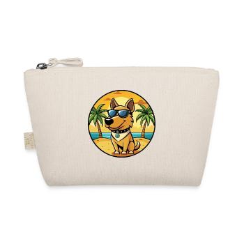 Polnische Jagdhunderasse Cartoon Sonnenbrille Strand - Bio-Täschchen - Natur - Vorne