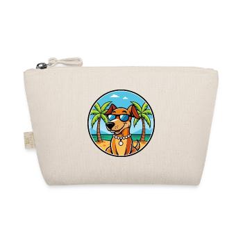 Polnische Jagdhunderasse Cartoon Sonnenbrille Strand - Bio-Täschchen - Natur - Vorne