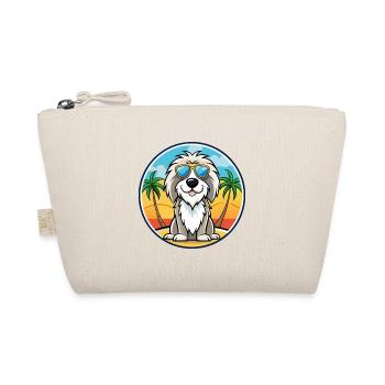 Picardie Schäferhund Rasse Cartoon Sonnenbrille Strand - Bio-Täschchen - Natur - Vorne