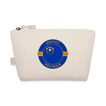 Whitney Nevada Flagge USA Reise Souvenir Abzeichen - Bio-Täschchen - Natur - Vorne