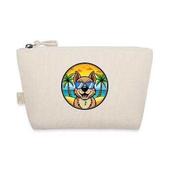 Berger De Beauce Hunderasse Cartoon Sonnenbrille Strand - Bio-Täschchen - Natur - Vorne