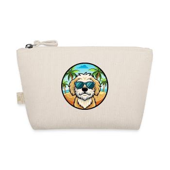 Maltipoo Hunderasse Cartoon Sonnenbrille Strand - Bio-Täschchen - Natur - Vorne