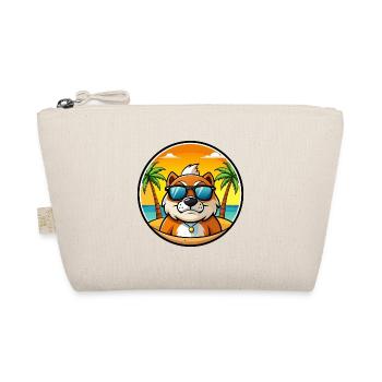 Moscow Watchdog Breed Cartoon Sunglasses Beach - Organic Pouch - nature - Front
