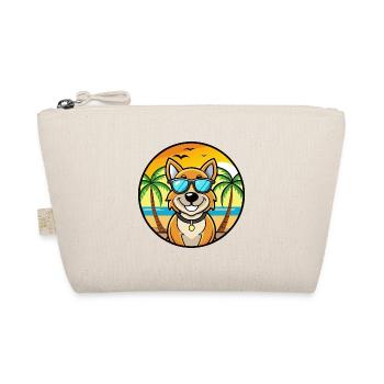 Laufhund Hunderasse Cartoon Sonnenbrille Strand - Bio-Täschchen - Natur - Vorne