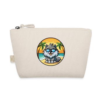 Keeshond Hunderasse Cartoon Sonnenbrille Strand - Bio-Täschchen - Natur - Vorne