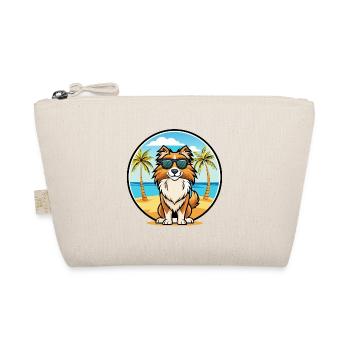 Berger anglais Chien Race Dessin Animé Lunettes De Soleil Plage - Trousse biologique - nature - Devant