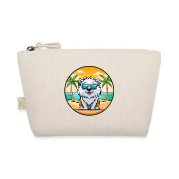 Himalaya Schäferhund Rasse Cartoon Sonnenbrille Strand - Bio-Täschchen - Natur - Vorne