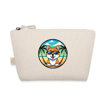 Hokkaido Hunderasse Cartoon Sonnenbrille Strand - Bio-Täschchen - Natur - Vorne