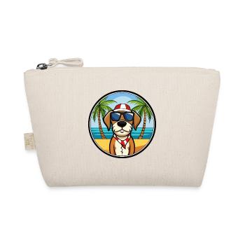 Französische Tricolor Hound Rasse Cartoon Sonnenbrille - Bio-Täschchen - Natur - Vorne