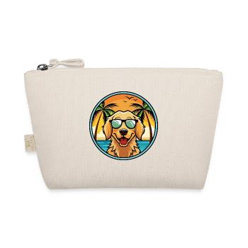 Flat Coated Retriever Dog Breed Cartoon Sunglasses - Organic Pouch - nature - Front