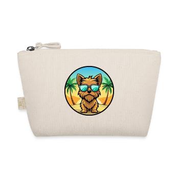 Brüsseler Griffon Hunderasse Cartoon Sonnenbrille Strand - Bio-Täschchen - Natur - Vorne