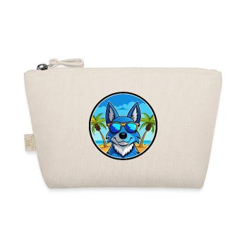 Blue Heeler Hunderasse Cartoon Sonnenbrille Strand - Bio-Täschchen - Natur - Vorne