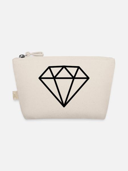 Diamant - Bio-Täschchen - Natur
