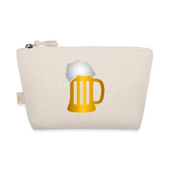 Silhouette de la chope de bière dorée - Trousse biologique - nature - Devant