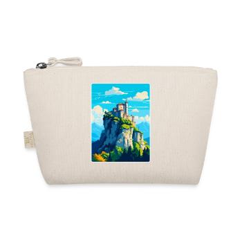 San Marino Vintage Reise Poster Souvenir Souvenir - Bio-Täschchen - Natur - Vorne