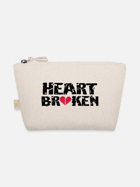 Herz <3Broken - Bio-Täschchen - Natur