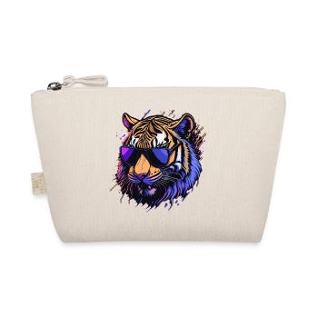 Cooler Retro-Tigerkopf - Bio-Täschchen - Natur - Vorne