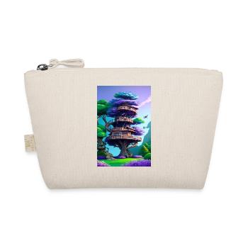 Treehouse Purple - Bio-Täschchen - Natur - Vorne