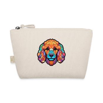 Pudel Hund Buntes Aquarell Tier Illustration - Bio-Täschchen - Natur - Vorne