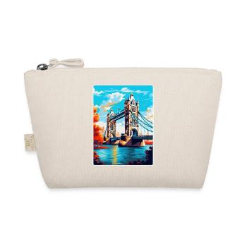 Tower Bridge England Uk Reise Poster Souvenir WPA - Bio-Täschchen - Natur - Vorne
