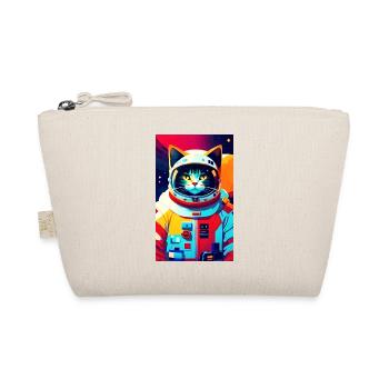 Astronauten-Katze - Bio-Täschchen - Natur - Vorne