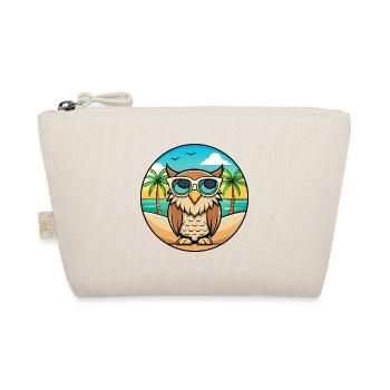 Eule Lustige Cartoon Sommer Strand Sonnenbrille Aufkleber - Bio-Täschchen - Natur - Vorne