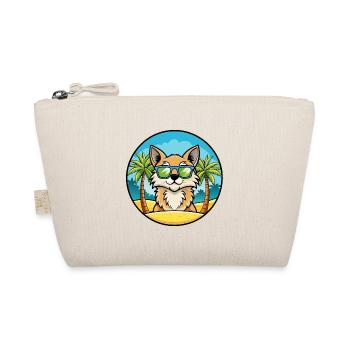 Lunettes de soleil de dessin animé de race de chat à poil long allemand plage - Trousse biologique - nature - Devant