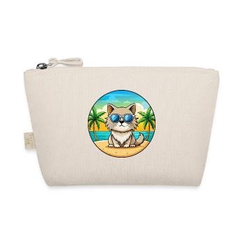 Colorpoint Persische Katzenrasse Cartoon Sonnenbrille - Bio-Täschchen - Natur - Vorne