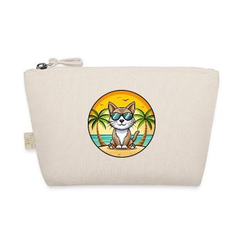 American Bobtail Cat Breed Cartoon Sunglass Beach - Trousse biologique - nature - Devant