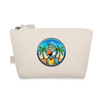 Perroquet Drôle Dessin Animé Plage Été Lunettes De Soleil Cool - Trousse biologique - nature - Devant
