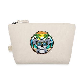 Koala Lustige Cartoon Sommer Strand Sonnenbrille Cool - Bio-Täschchen - Natur - Vorne