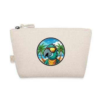 Perroquet Drôle Dessin Animé Plage Été Lunettes De Soleil Cool - Trousse biologique - nature - Devant
