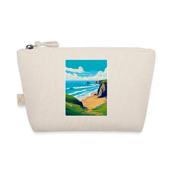 Bedruthan Steps Cornwall England Uk Reiseplakat - Bio-Täschchen - Natur - Vorne