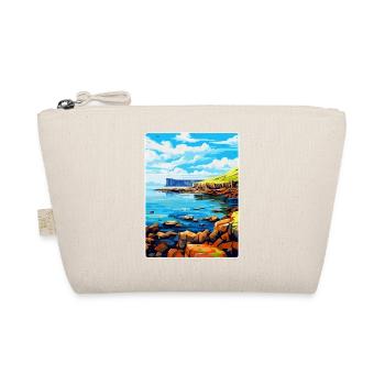 Isle Of Staffa Scotland Uk Vintage Travel Poster - Organic Pouch - nature - Front
