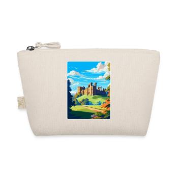Alnwick Castle England Uk Vintage Reiseposter - Bio-Täschchen - Natur - Vorne