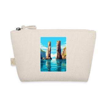 Stack Rocks Pembrokeshire Vintage Reiseposter - Bio-Täschchen - Natur - Vorne