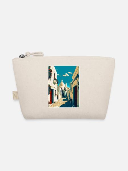 Alberobello Italien Vintage Reiseplakat Souvenir - Bio-Täschchen - Natur