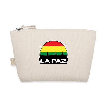La Paz Bolivien Flagge Skyline Silhouette Reisen - Bio-Täschchen - Natur - Vorne