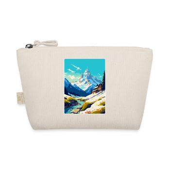 Chamonix France Vintage Travel Poster Souvenir WPA - Organic Pouch - nature - Front