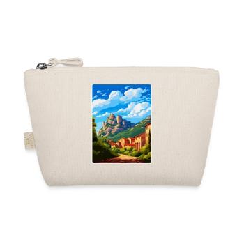 Montserrat Spanien Vintage Reiseplakat Souvenir - Bio-Täschchen - Natur - Vorne