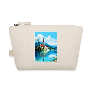 Lac de Bled, Slovénie, Affiche de voyage vintage, Souvenir - Trousse biologique - nature - Devant