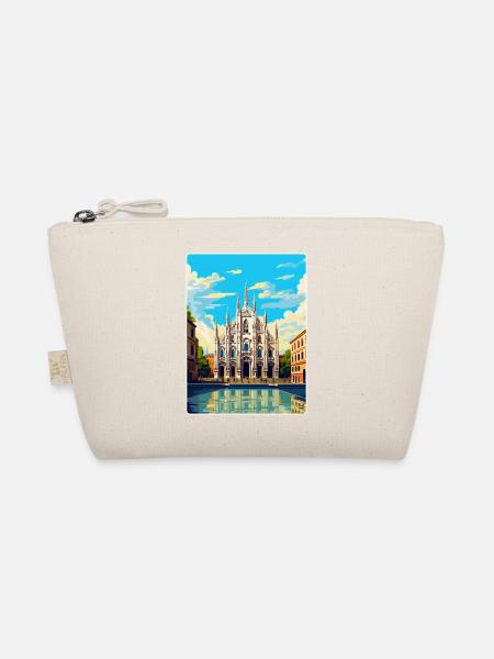 Mailand Italien Vintage Reiseplakat WPA Kunst Souvenir - Bio-Täschchen - Natur